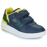 Shoes Boy Low top trainers Lacoste T-CLIP Marine / Yellow