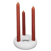 Home Candlesticks / tealights The home deco factory SUPPORT 3 BOUGIES BLANC M24 White
