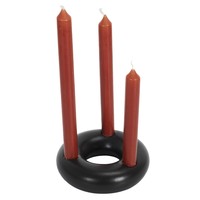 Home Candlesticks / tealights The home deco factory SUPPORT 3 BOUGIES NOIR M24 Black