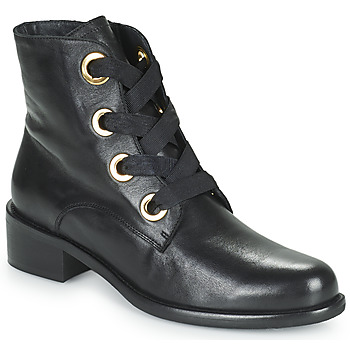 Shoes Women Mid boots Myma 5901-MY-CUIR-NOIR Black