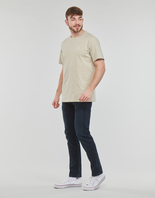 Converse GO-TO EMBROIDERED delivery Europe Beige Fast ! STAR - Clothing | Spartoo short-sleeved Men TEE - t-shirts € 22,40 CHEVRON