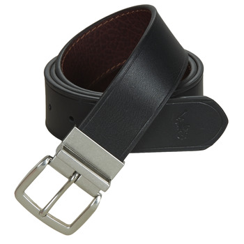 Accessorie Men Belts Polo Ralph Lauren 1 1/2 RVRS-CASUAL-SMOOTH LEATHER Black / Reversible / Cognac