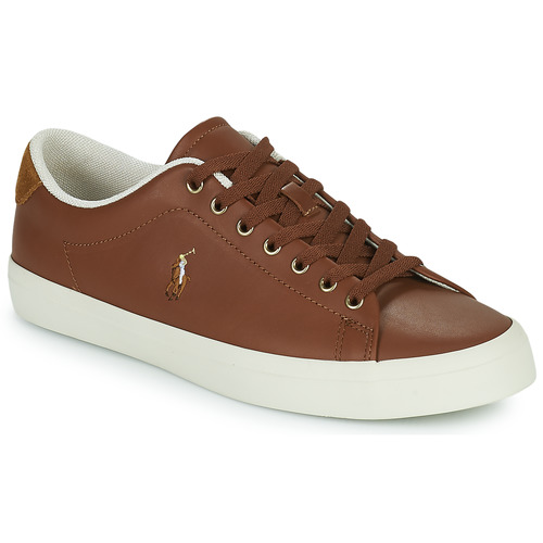 Polo Ralph Lauren LONGWOOD-SNEAKERS-LOW TOP LACE Cognac - Fast delivery |  Spartoo Europe ! - Shoes Low top trainers Men 142,00 €