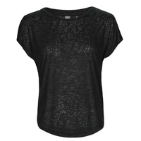 material Women short-sleeved t-shirts Only Play ONPERJA LOOSE BURNOUT SS TEE Black