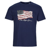 material Men short-sleeved t-shirts Polo Ralph Lauren K223SS03-SSCNCLSM1-SHORT SLEEVE-T-SHIRT Marine / Newport / Navy