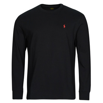 Clothing Men Long sleeved shirts Polo Ralph Lauren K224SC08-LSCNCLSM5-LONG SLEEVE-T-SHIRT Black /  black