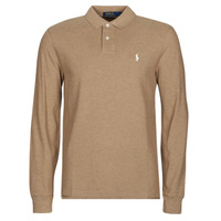 Clothing Men long-sleeved polo shirts Polo Ralph Lauren K224SC01-LSKCCMSLM2-LONG SLEEVE-KNIT Beige