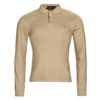 material Men long-sleeved polo shirts Polo Ralph Lauren K224SC53-LSKCSLM6-LONG SLEEVE-KNIT Beige / Vintage / Khaki