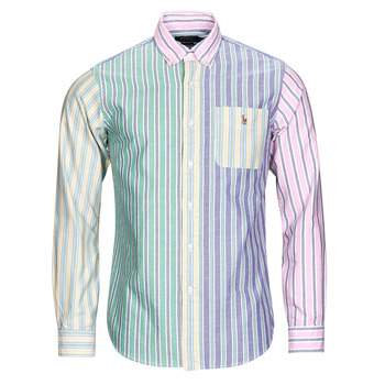 material Men long-sleeved shirts Polo Ralph Lauren Z224SC31-CUBDPPPKS-LONG SLEEVE-SPORT SHIRT Multicolour