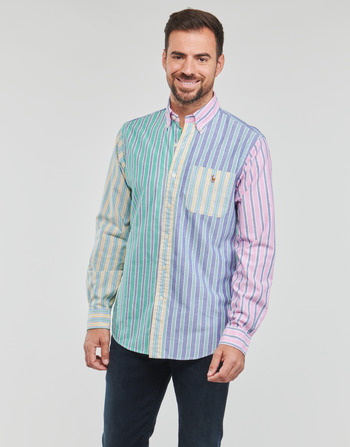 material Men long-sleeved shirts Polo Ralph Lauren Z224SC31-CUBDPPPKS-LONG SLEEVE-SPORT SHIRT Multicolour