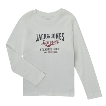 material Boy Long sleeved shirts Jack & Jones JJELOGO TEE LS O-NECK Red