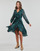 Clothing Women Long Dresses Freeman T.Porter RAFINA CHECKERS Multicolour