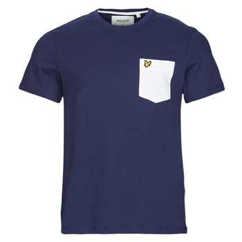 material Men short-sleeved t-shirts Lyle & Scott TS831VOG White / Marine