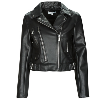 Clothing Women Leather jackets / Imitation leather Morgan GEMMA Black
