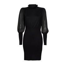 material Women Short Dresses Morgan RMLUNE Black