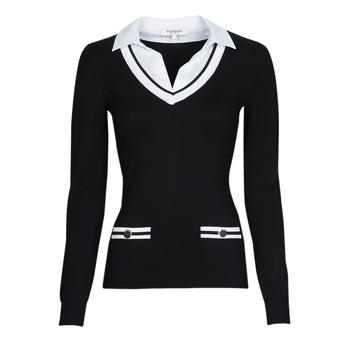 Clothing Women jumpers Morgan MLUNE Black / White
