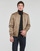 Clothing Men Leather jackets / Imitation leather Guess FAUX SUEDE HOODED BOMBER Beige