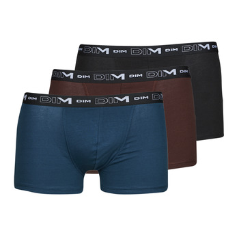 Underwear Men Boxer shorts DIM BOXER X3 Blue / Brown / Black