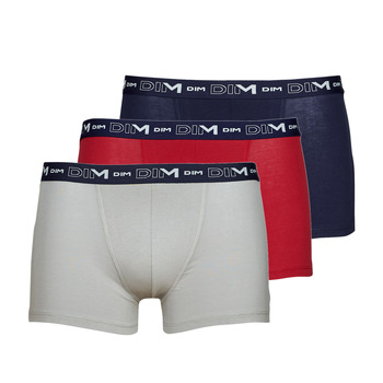 Underwear Men Boxer shorts DIM BOXER X3 Grey / Red / Marine