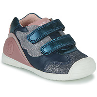 Shoes Girl Low top trainers Biomecanics BIOGATEO CASUAL Marine / Pink