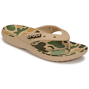 Shoes Men Flip flops Crocs CLASSICCROCSPRINTEDCAMOFLIP Beige / Camouflage