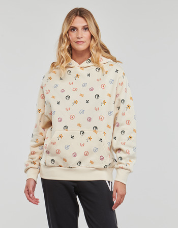 Clothing Women sweaters Vans IN OUR HANDS LS HOODIE Natural