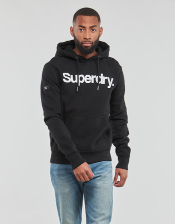material Men sweaters Superdry CL HOOD  black