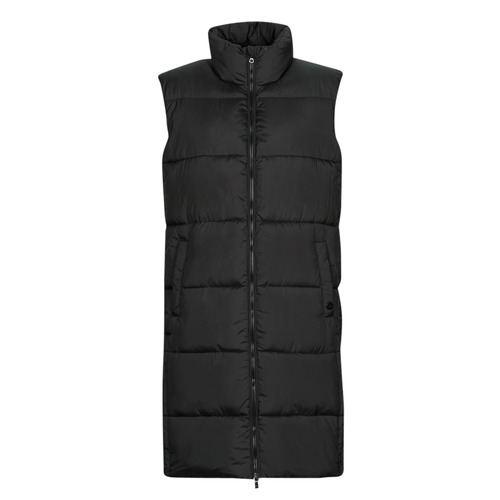 Superdry STUDIOS LONGLINE QUILTED GILET ! Women Fast - Duffel coats black delivery Clothing | - € Europe 105,60 Spartoo