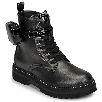 Shoes Girl Mid boots Gioseppo LEACA Black