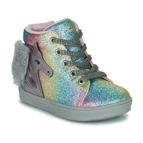 Shoes Girl High top trainers Chicco FORTUNA Pink / Blue / Violet