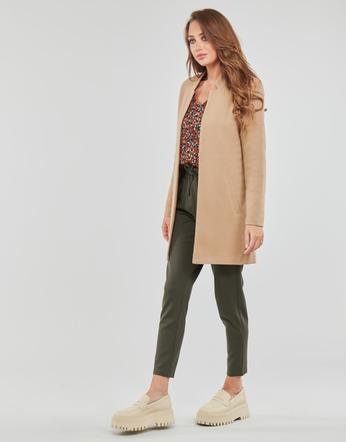 Only ONLSOHO-LINEA L/S COATIGAN CC PNT Beige - Fast delivery | Spartoo  Europe ! - Clothing coats Women 52,80 €