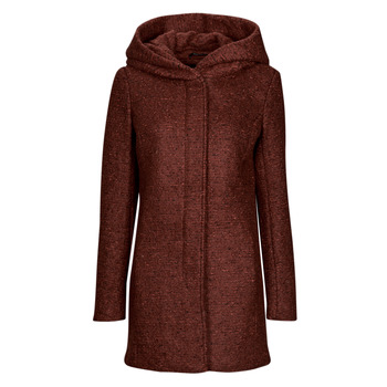 material Women coats Only ONLSEDONA BOUCLE WOOL COAT OTW NOOS Bordeaux