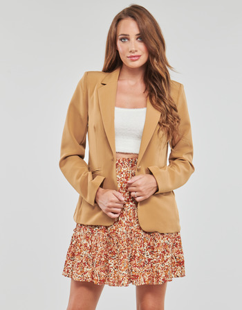 Clothing Women Jackets / Blazers Only ONLGABI-ABBA L/S  FITTED BLAZER CC TLR Brown