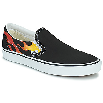 Shoes Men Slip ons Vans CLASSIC SLIP-ON FLAM Black / Red