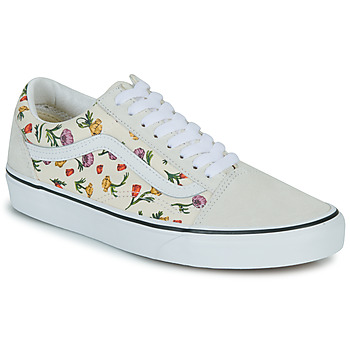 Shoes Women Low top trainers Vans OLD SKOOL FLORAL White