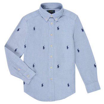 material Boy long-sleeved shirts Polo Ralph Lauren  Blue