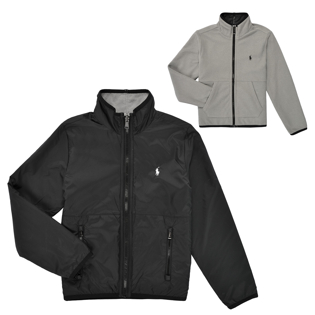 Clothing Boy Fleeces Polo Ralph Lauren 323881881002 Black / Grey