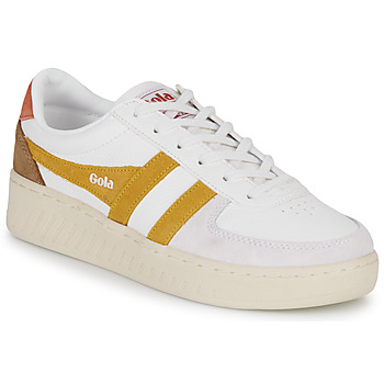 Shoes Women Low top trainers Gola GRANDSLAM TRIDENT White / Mustard
