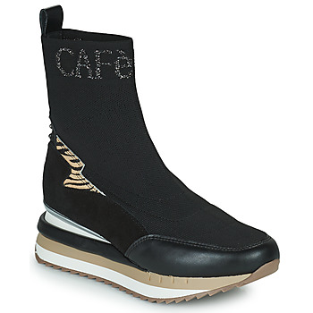 Shoes Sneakers Wedge Sneaker Café Noir Caf\u00e9 Noir Wedge Sneaker themed print casual look 