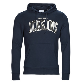 Clothing Men sweaters Jack & Jones JJCEMB SWEAT HOOD Marine