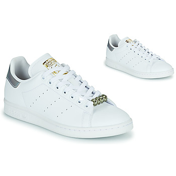 Shoes Women Low top trainers adidas Originals STAN SMITH W White / Silver