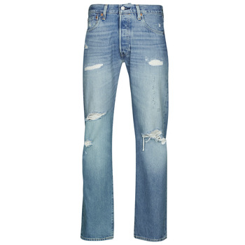 Clothing Men straight jeans Levi's 501® LEVI'S ORIGINAL Light / Indigo / Destructed