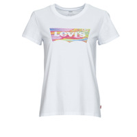 material Women short-sleeved t-shirts Levi's THE PERFECT TEE Tea / Marbling / Bw / Bright / White