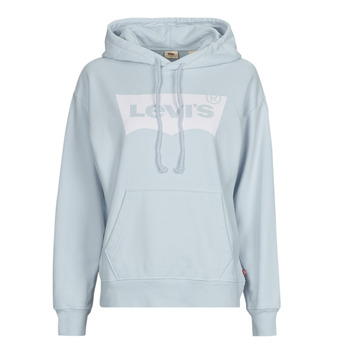 material Women sweaters Levi's GRAPHIC STANDARD HOODIE Arctic / Ice