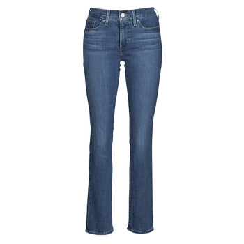 material Women straight jeans Levi's 314 SHAPING STRAIGHT Lapis / Bare