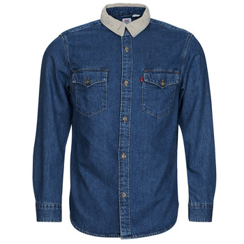 material Men long-sleeved shirts Levi's RELAXED FIT WESTERN Blue / Stonewash