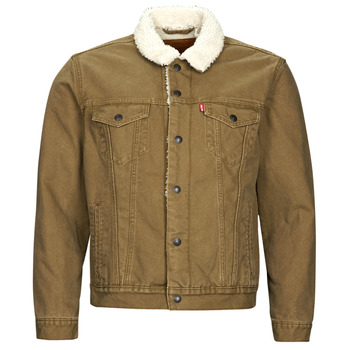 Clothing Men Denim jackets Levi's TYPE 3 SHERPA TRUCKER Washed / Cougar / Canvas