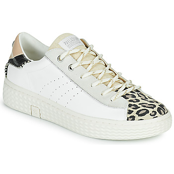 Shoes Women Low top trainers Palladium PALLATEMPO 04~WHITE/LEOPARD/BLACK~M White