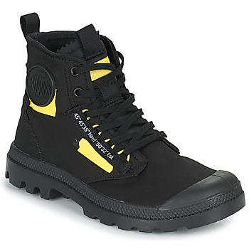Shoes High top trainers Palladium PAMPA HI RE-CRAFT~BLACK~M Black / Yellow