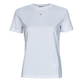 material Women short-sleeved t-shirts Diesel T-REG-MICRODIV White